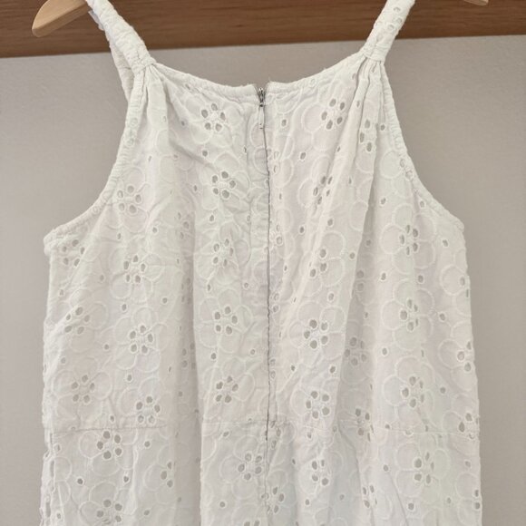 CLASSIC GIRLS ZARA WHITE EYELET ROMPER SIZE 10 LIGHT WEIGHT EUC NO STAINS LINED - Picture 9 of 14